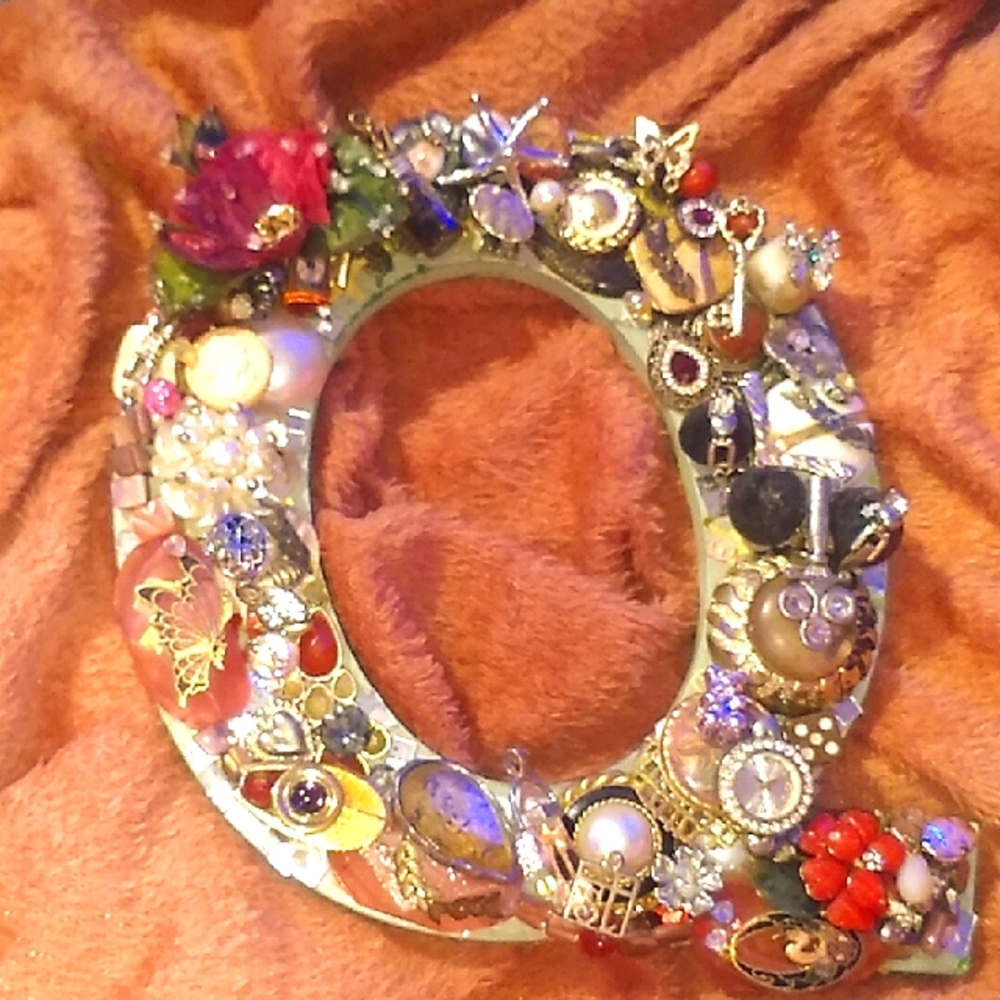 Elegant Multicolor Bejeweled Letter Q